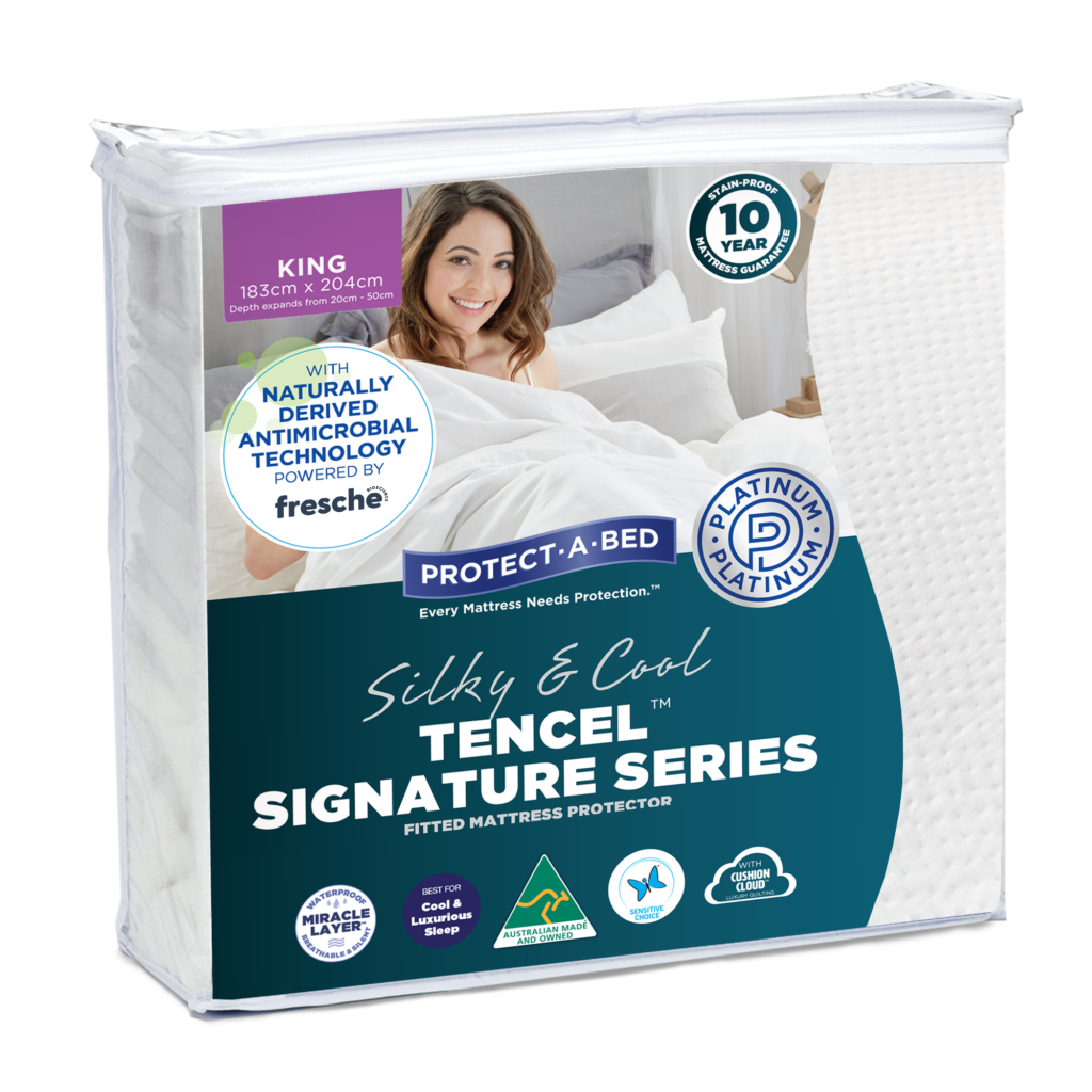 Signature Tencel Waterproof Mattress Protector Australian Bedding Company